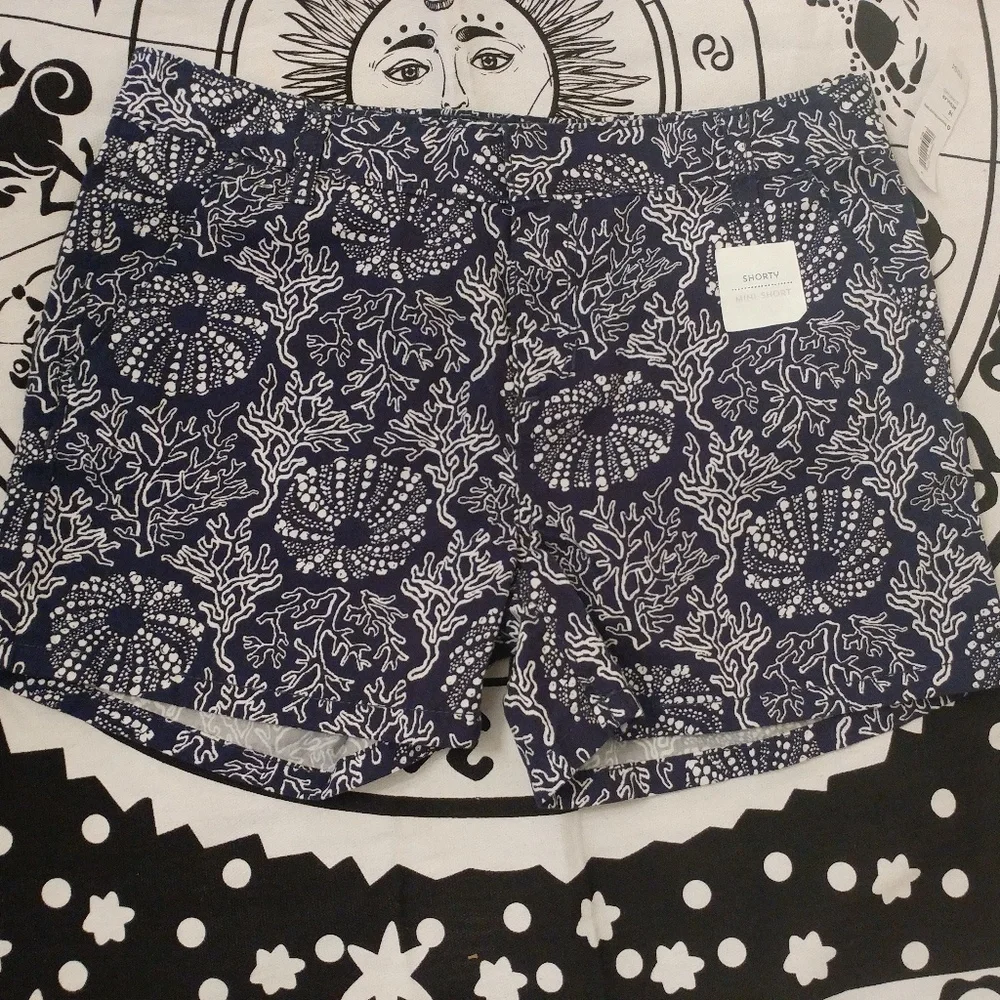 Old Navy Shorty Blue & White Mini-Short NWT